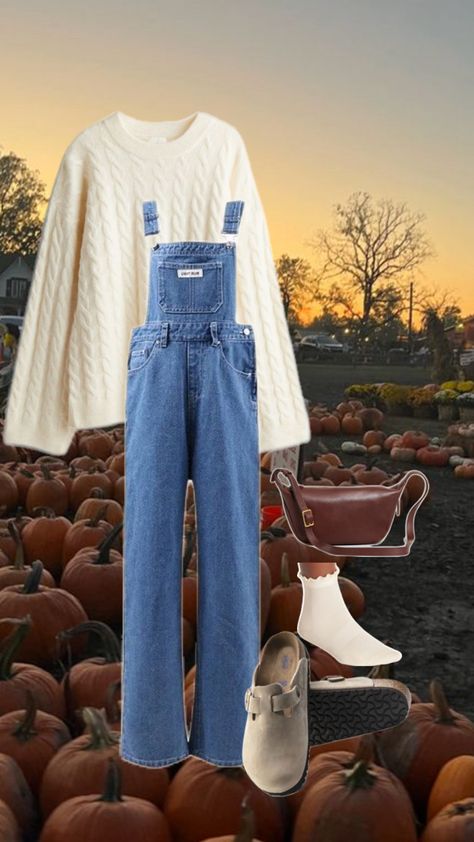 Fall outfits. Womens outfit for fall. Pumpkin patch aesthetic. Autumn style. Bostons Outfit, Fall Birkenstock, Pumpkin Patch Aesthetic, Patch Aesthetic, Birkenstock Boston Outfit, Boston Outfits, Patch Outfit, Outfit For Fall, Womens Outfit