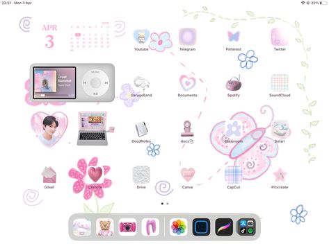 Macbook Layout, Ipad Layout, Ipad Lockscreen, Ipad Kid, Layout Aesthetic, Ipad Organizer, Iphone Widgets, Lockscreen Iphone, Ipad Essentials