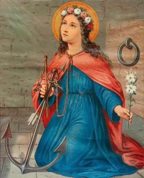 Voodoo Art, Santa Filomena, Saint Art, Saint Philomena, Christian History, Christian Images, Catholic Images, Jesus Pictures, Catholic Faith