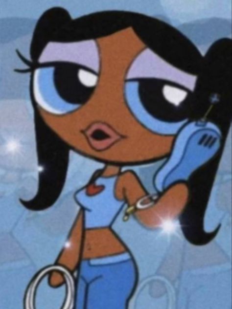 Hard Pfps For Instagram, Power Puff Girls Pfp, Braceface Cartoon Pfp, Power Puff Girls Aesthetic, Black Powerpuff Girl, Baddie Cartoon Aesthetic Pfp, Girls Pfp, Power Puff Girls, Cartoon Pfp