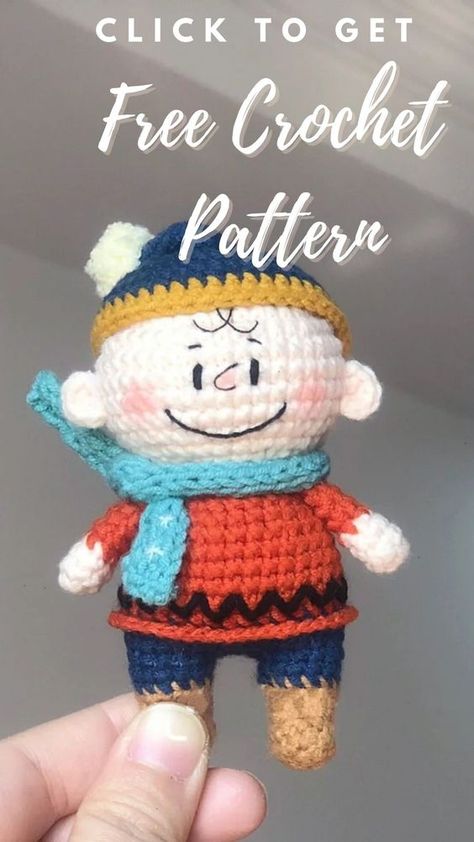 Charlie Brown Crochet, Brown Crochet Pattern, Crochet Chibi, Crochet Family, Disney Crochet Patterns, Crochet Toys Free, Brown Crochet, Crochet Disney, Crochet Keychain Pattern