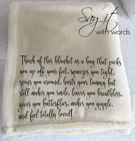 Sending A Hug, Friendship Words, Relief Society Lessons, Custom Throw Blankets, Personalized Throw Blanket, Baby Blanket Size, You Poem, Bedroom Bedding, Pick Yourself Up