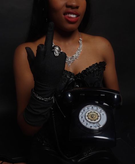 Black Corset top with diamond details
Dark aesthetic picture
Classy but edgy Landline Phone Aesthetic, Aesthetic Photoshoot, Classic Vibe, Phone Aesthetic, Aesthetic Picture, Black Gloves, Desk Phone, Silver Accessories, Creative And Aesthetic Development