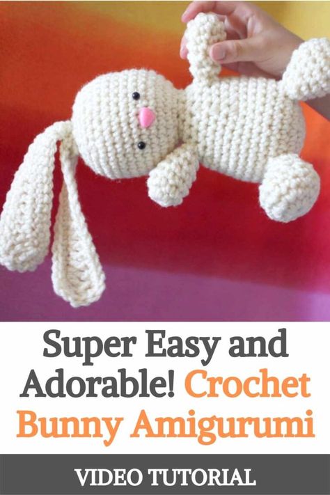 Are you ready for an easy amigurumi? This super adorable crochet bunny has very little sewing required because the only pieces that need to be connected are the arms and feet (and those are optional!) The entire body and head and the two floppy ears are crocheted in only one piece giving you fewer parts to sew together and ends to weave in. Start from the bottom up! We're sure your kids will love this little friend, this simple tutorial will walk you through the whole pattern, so just take a... Crochet Animal Head, Floppy Eared Bunny, Free Crochet Amigurumi, Easy Amigurumi, Beachbody Workouts, Bunny Amigurumi, Easy Crochet Animals, Easy Patterns, Crochet Bunny Pattern