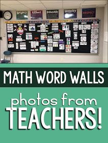 Classroom math word wall photos shared by Teachers! High School Math Word Wall, Math Vocabulary Wall, Word Wall Ideas, Math Classroom Wall, Maths Classroom Displays, Math Focus Walls, Vocabulary Wall, Interactive Word Wall, Math Word Wall