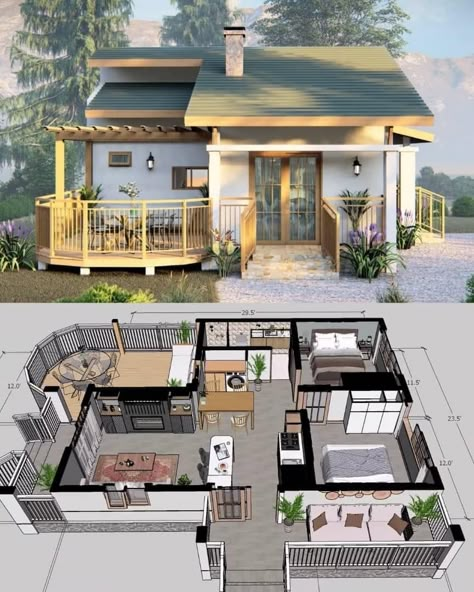 2 Bedroom Sims House Plans, Chinese House Blueprint, Micro House Floor Plans, Sims 4 House Inspiration Floor Plans, Oasis Springs House Sims 4 Floor Plan, Small House The Sims 4, Tiny House 3 Bedroom Floor Plans, Sims Small House, Tiny Home Layout Floor Plans