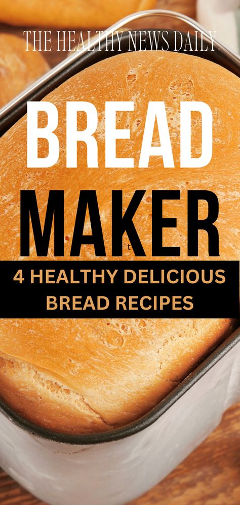 4 HEALTHY DELICIOUS BREAD RECIPES: WHOLE WHEAT HONEY OAT, ROSEMARY OLIVE ARTISAN, GLUTEN-FREE QUINOA, SEEDED MULTI-GRAIN

Compact vertical bread maker with a stainless steel exterior, 12 preprogrammed menu options, fully automatic, easy to use, 3 crust shades – light, medium, or dark. Bakes up to a 2-pound loaf. Viewing window to monitor the process. Removable kneading paddle and bread pan. Interior light to check bread. Easy-to-read LED display. 13-hour delay start – fresh bread anytime! Vegan Bread Maker Recipes, Low Calorie Bread Machine Recipes, Protein Bread Machine Recipes, High Protein Bread Machine Recipe, Bread Machine Recipes Easy Simple, Healthy Bread Machine Recipes, Bread Maker Recipes Easy, Machine Bread Recipes, Pound Bread