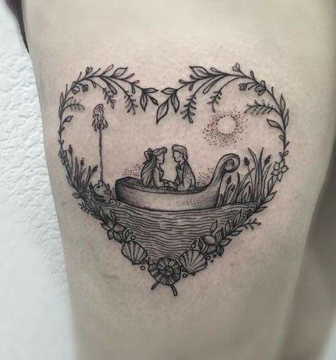 Little Mermaid Tattoo, Disney Tattoo Ideas, Disney Sleeve, Tattoo Ideas Inspiration, Shape Tattoo, Harry Potter Tattoos, Inspiration Tattoos, Disney Tattoo, Mermaid Tattoo