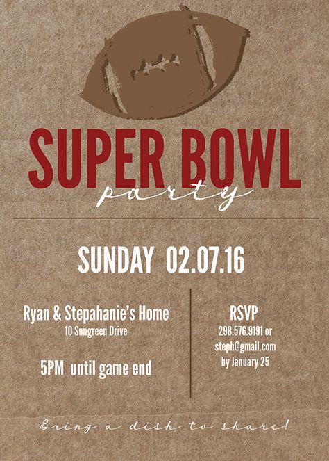 Super Bowl Printable and Invitation. Great for your Super Bowl Party, download and print! Customizable Football Invitation for any football party. Super Bowl Invitations Templates, Superbowl Invitations Free Super Bowl, Super Bowl Invitations Free, Superbowl Invitations, Superbowl Party Invitations, Super Bowl Invitations, Super Bowl Party Invitations, Sample Wedding Invitation Wording, Bowling Party Invitations