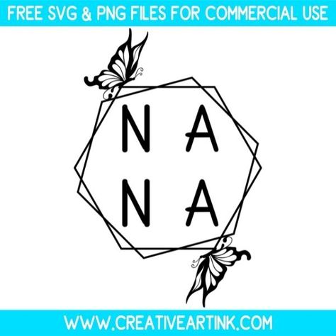 Free Nana Butterfly SVG Design Nana Svg Files Free, Cricut Wood Projects, Cricut Craft Ideas, Cricut Vinyl Projects, Cricut Wood, Nana Svg, Butterfly Svg, Free Cricut, Gift Making