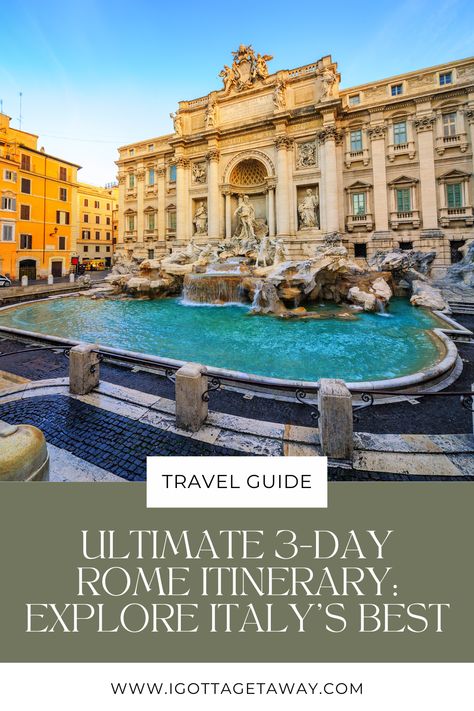 🇮🇹 Dreaming of Rome but short on time? No worries! Here's your ultimate 3-day itinerary to explore the best of Italy's capital. From the Vatican to the Colosseum, and the Pantheon to Piazza Navona, this guide helps you soak in Rome's rich history, stunning art, and vibrant street life. Perfect for first-time visitors or those looking to revisit the city's iconic sites. Buon viaggio! 🍷 #Italy #Rome #TravelGuide #Europe Visit Rome, Things To Do In Rome, Rome Itinerary, Palatine Hill, Romance Travel, The Pantheon, Best Of Italy, Cities In Italy, Roman Forum