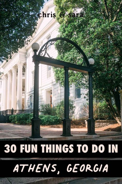 Planning a trip to Athens, Georgia? From museums to food to free and paid events, this travel guide is full of suggestions no matter what your interests are! #athensga #georgia #travelguide Athens Ga Things To Do In, Athens Georgia Things To Do In, Things To Do In Athens, Hiking In Georgia, Athens Georgia, Usa Travel Guide, Athens Ga, Planning A Trip, Girls Weekend