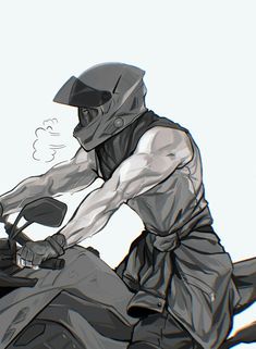 Motorcycle Guy, Hot Biker Guys, Motorcycle Drawing, Image Moto, Hot Army Men, Biker Aesthetic, Biker Boys, Pretty Bike, Biker Love