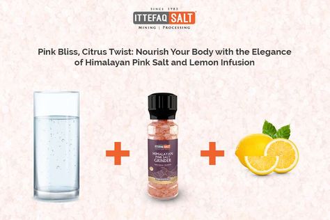 Himalayan Salt And Lemon Water - Recipe And Benefits - Ittefaq Salt Himalayan Salt Lemon Water Recipe, Himalayan Salt Water Benefits Of, Pink Himalayan Salt And Lemon Water, Himalayan Salt And Lemon Water, Pink Himalayan Salt Benefits Water, Himalayan Salt Water Flush, Salt And Lemon Water, Dasani Water, Detox Cleanse Water