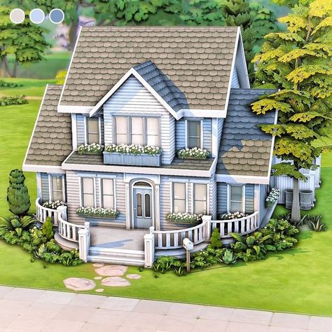 Sims 4 Base Game House Exterior, Sims 4 House Base Game Only, Base Game House Sims 4 Gallery, Sims 4 House Suburban, Sims 4 Cottage House Base Game, Cute Sims House Layout, Sims 4 Houses Layout 30x20 Base Game, Sims 4 Small House Base Game, Sims House Ideas Base Game