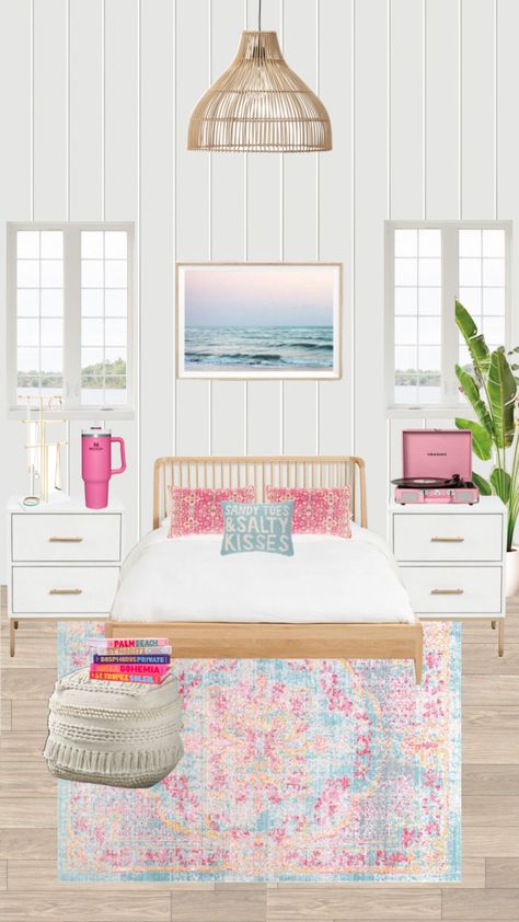 Teen Bedroom Inspiration, Costal Bedroom, Beachy Room Decor, Preppy Bedroom, Beachy Room, Coastal Room, Preppy Room Decor, Preppy Room, Room Redo