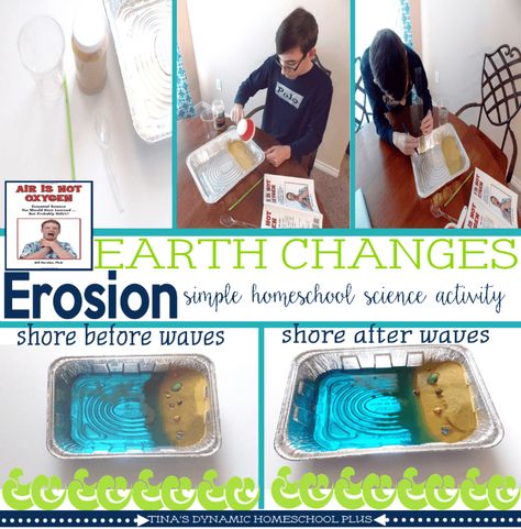 Homeschool Earth Science, Erosion Activities, Earth Science Activities, Earth Changes, Weathering And Erosion, Science Week, About Earth, 4th Grade Science, 6th Grade Science