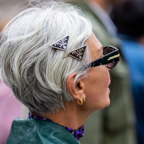 Grey Hair: Can It Really Instantly Happen Overnight? 'Marie Antoinette Syndrome' Explained | Glamour UK 60’s Hair, Kinds Of Haircut, Grey Hair Transformation, Grey White Hair, Sophisticated Hairstyles, Grey Hair Styles For Women, Short Grey Hair, Edgy Short Hair, Short Hair Styles Pixie