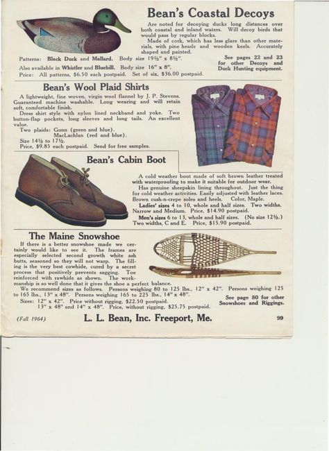 Ll Bean Vintage, Vintage Catalog, Vintage Ll Bean, Clothing Catalog, Brand Board, Ll Bean, Vintage Ads, L L Bean, Style Board