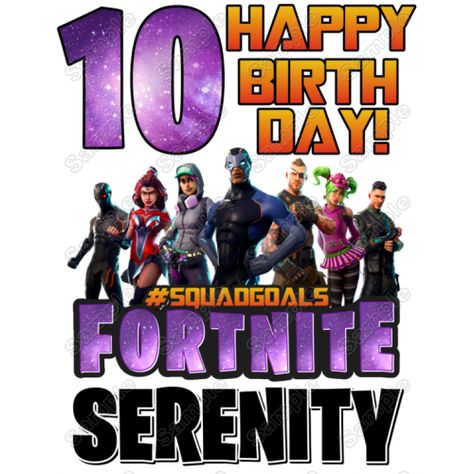 Fortnite Birthday Custom Personalized T Shirt Iron on Transfer by www.shopironons.com Fortnite Birthday, Personalized T Shirt, 10% Happier, 8th Birthday, Image Transfer, Iron On Transfer, Birthday Shirt, Text You, Personalized T Shirts