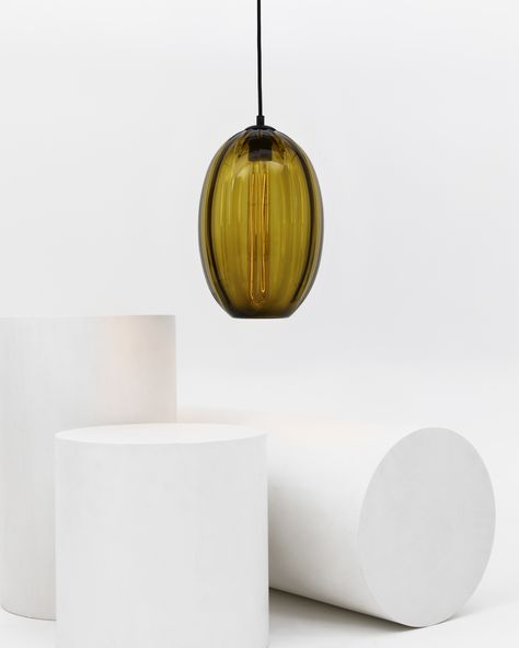 U Glass, Bedroom Pendant, Blown Glass Pendant, Small Pendant Lights, Concrete Color, Lighting Modern, Industrial Pendant, Glass Texture, Oval Pendant