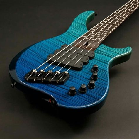 Dingwall Alembic Guitars, Blue Bass Guitar, Custom Bass Guitar, I Love Bass, Custom Bass, Guitar Finishing, Guitar Lovers, Guitar Collection, Double Bass