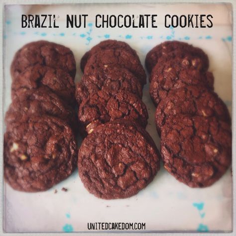 United Cakedom: Brazil Nut Chocolate Cookies Good Cookie Recipes, Nut Dessert, Brazil Food, Brazil Nut, Easy Chocolate Chip Cookies, Brazil Nuts, Nut Recipes, Party Finger Foods, Best Cookie Recipes