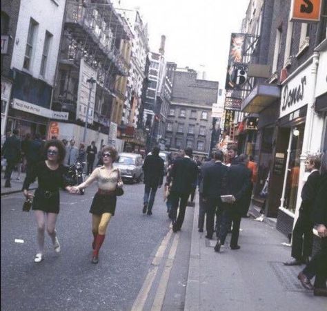 Soho Central London England in the 1960's 60s Street Photography, 80s Britain Aesthetic, 1960s London Aesthetic, 80s Street Photography, 80s London Aesthetic, 70s Street Photography, London In The 80s, 80s British Aesthetic, 80s Uk Aesthetic