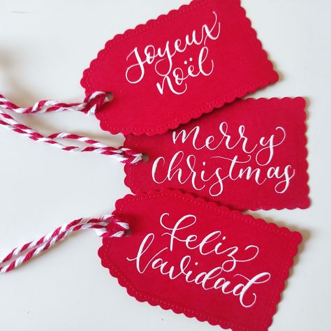 Christmas Favours, Christmas Present Tags, Wedding Name Tags, Xmas Gift Tags, Christmas Name Tags, Christmas Gift Tags Personalized, Gift Tags Christmas, Married Gift, Calligraphy Set