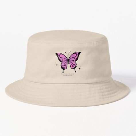 Get my art printed on awesome products. Support me at Redbubble #RBandME: https://www.redbubble.com/i/bucket-hat/butterfly-by-matete674/155459050.51XZU?asc=u Phoebe Meaning, Butterfly Bucket Hat, Neon Cat, Bucket Hat Design, Angry Cat, Cat Face, Hats For Sale, Flats Top, Cat Life