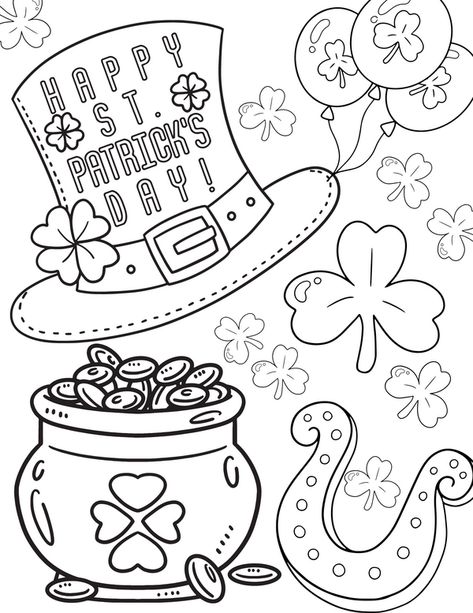 Does your family celebrate St. Patrick’s Day? This special holiday celebrating Irish heritage, leprechauns, shamrocks and all things green is just around the corner. We love having holiday fun on Two Kids and a Coupon, and we have some fun new St. Patrick’s Day crafts and St Patrick’s Day Coloring Pages for your family to enjoy. Our next St. Patrick’s Day activity is a fun set of coloring pages that everyone in your family can enjoy. Print these St. Patrick's Day coloring pages for your family. Saint Patricks Kids, St Patrick's Day Cards, Happy Saint Patrick's Day, Shingle Colors, Color Book, Preschool Printable, Easy Coloring Pages, Irish Heritage, Saint Patrick's Day