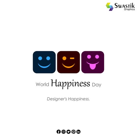 International Happiness Day Creative Ads, Happiness Day Creative Ads, Smile Day Creative Ads, World Smile Day Creative Ads, Creative Profile Picture Graphic Design, International Happiness Day, World Happiness Day, Happiness Day, Space World