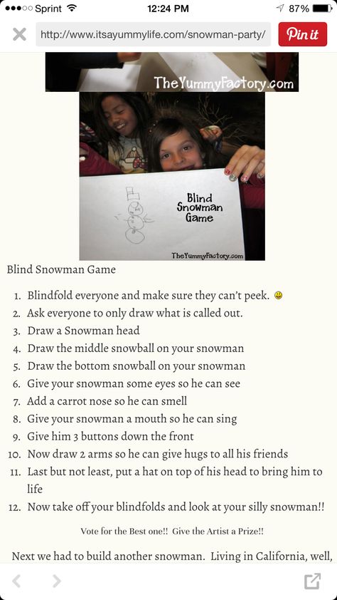 Blind Snowman Blindfolded Christmas Drawing Game, Blind Snowman Drawing Game, Snowman Games, Christmas Party Games For Adults, Polar Express Party, Adult Christmas Party, Drawing Christmas, Team Meeting, Frozen Theme