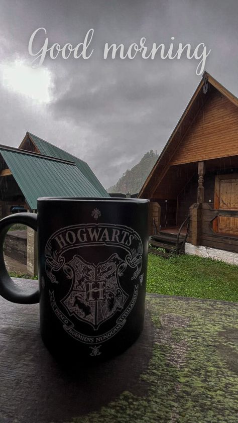 Mountains | Coffee | Morning | Hogwarts | Harry Potter Harry Potter Good Morning, Mountain Coffee, Morning Coffee, Good Night, Hogwarts, Good Morning, Harry Potter, Coffee, Quick Saves