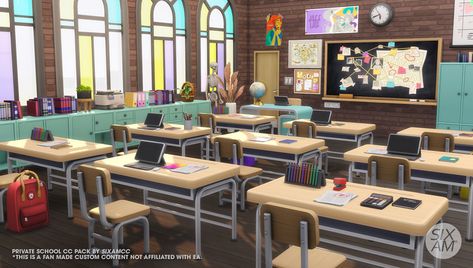 Private School (CC Pack for The Sims 4) | SIXAM CC on Patreon Sims 4 Private School Cc, Sims 4 Boarding School Mod, Private School Sims 4, Ts4 School Cc, Sims 4 Classroom Cc, Sims 4 Private School, Sims 4 Classroom, Sims 4 Boarding School, School Cc Sims 4