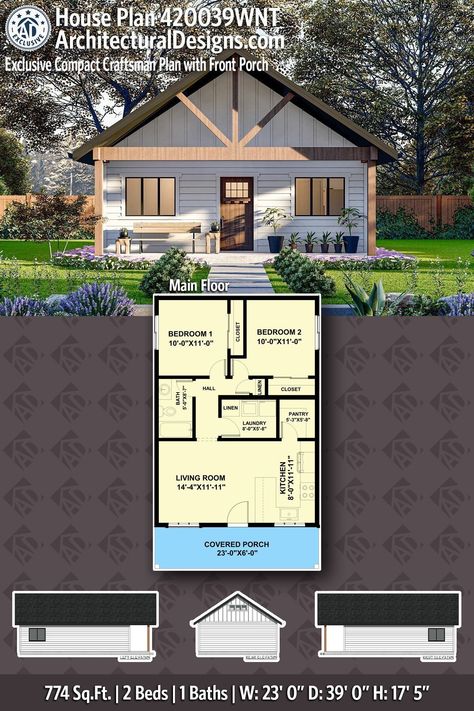 Tiny Lake House Plans, 700 Sq Ft House Plans 2 Bedroom, 800 Square Foot House Plans, 500 Sq Ft House Plans, 16 X 40 Floor Plans Layout, Granny Pods, Living Pool, Small Cottage House Plans, Cottage Floor Plans