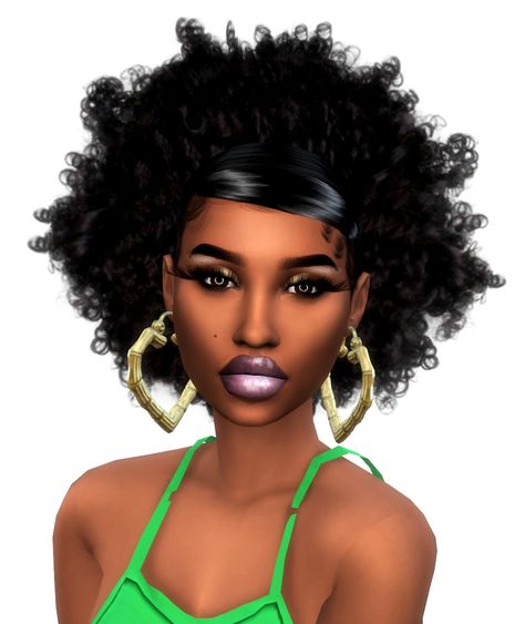 Liyah Curly Puffs All ages Afro Hair Sims 4, Hair Sims 4 Cc, Afro Hair Sims 4 Cc, Sims 4 Afro Hair, Black Sims, Natural Hair Puff, Drawn Hair, Female Sims, Cc Shopping