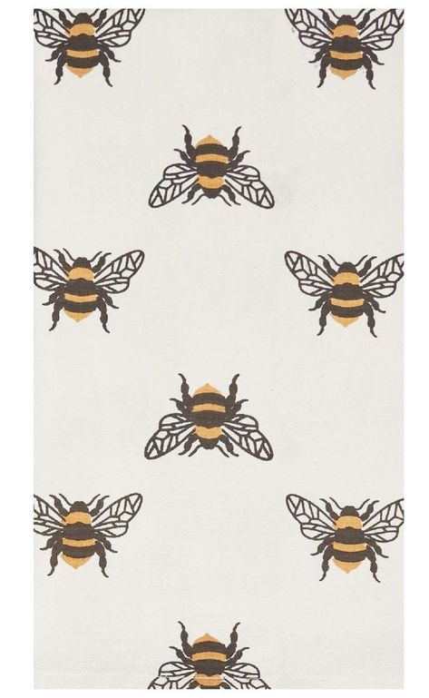 PRICES MAY VARY. Cotton Measures 27 x 18 inches each Made of 100% cotton with printed design Machine wash Made by C & F Enterprises, imported Bumble Bees add a lighter primitive feel to your home. You could drape this towel over one of our trays and a vase of flowers for the best centerpiece to your table or counter. Bumble Bee Kitchen, Bee Bathroom, Boho Bee, Bees Art, Bee Kitchen, Honeybee Art, Baby Hampers, Bee Products, Bee Classroom