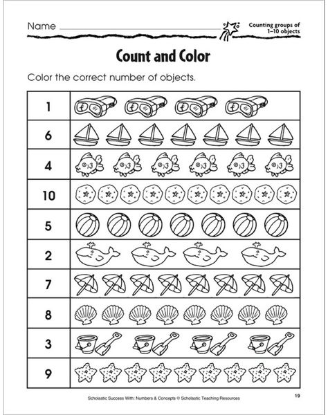 (2018-06) 1-10 Kindergarten Fall Worksheets, Kindergarten Math Worksheets Counting, Counting Worksheets For Kindergarten, Printable Alphabet Worksheets, Counting Objects, Counting Worksheets, Preschool Math Worksheets, Numbers Kindergarten, Kindergarten Worksheets Printable