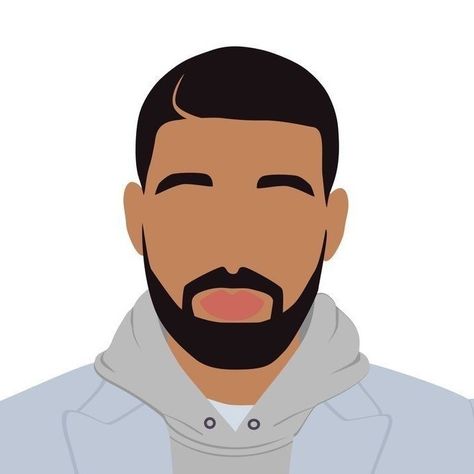 Drake Cartoon Art, Drake Painting Easy, Drake Illustration, Drake Painting, Drake Drawing, Drake Art, Rapper Art, Print Design Art, Cute Canvas Paintings