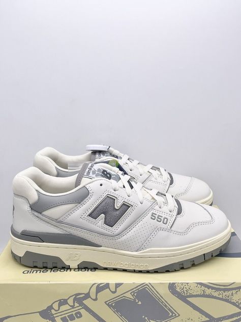 New Balance 550 Aime Leon Dore ALD White Grey BB550ALE Mens Size 9.5. Condition is brand new with box. Shipped with usps priority mail. New Balance 550 Aime Leon Dore Grey, Aime Leon Dore New Balance 550, Shoes Sneakers For Man, New Balance 550 Aime Leon Dore, Nb 550 Aime Leon Dore, New Balence550, New Balance 550 Outfit Men, New Balance Aime Leon Dore, White New Balance Shoes