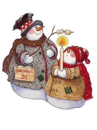 Snowmen Roasting Marshmallows Diy Schneemann, Snowmen Pictures, Snowman Images, Snowman Clipart, Holiday Images, Snowman Painting, Frosty The Snowmen, Snowman Crafts, Christmas Drawing