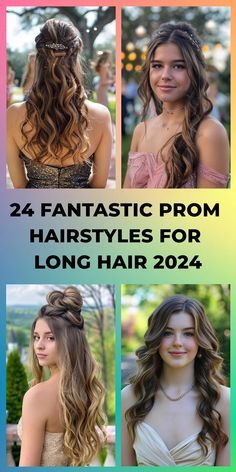 Grad Hairstyles For Long Hair, Haircut For Medium Length Hair, Graduation Hairstyles For Long Hair, Simple Haircut, Grad Hairstyles, Hair For Summer, Prom Hair Styles, Long Hair Prom, Prom Ponytail Hairstyles