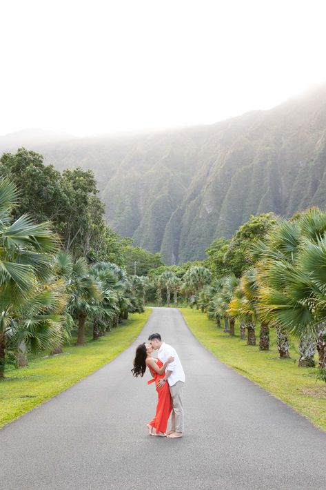 Hoomaluhia Botanical Gardens Engagement | skyandreefphotography.com Hawaii Engagement, Hawaii Pictures, Beauty Regimen, Love Garden, Family Photo Sessions, Oahu Hawaii, Wedding Planning Tips, Wedding Beauty, Engagement Photoshoot