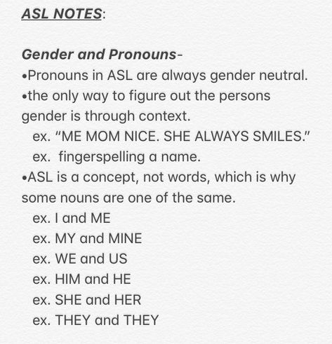 Pronouns in ASL are gender neutral. 😁 Pronouns In Asl, Learning Asl, Asl Sign Language Words, Asl Alphabet, Asl Interpreter, Learn Asl, Gender Neutral Pronouns, Sign Language Lessons, Sign Language Words