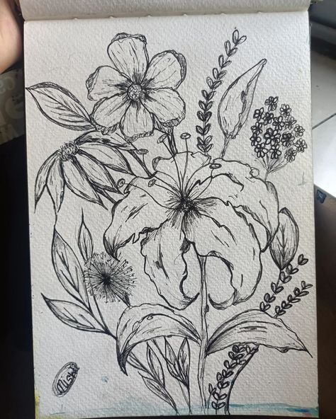 I sit before flowers hoping they will train me in the art of opening up. 𖡼𖤣𖥧𖡼𓋼𖤣𖥧𓋼𓍊 #art #artist #artideas #artwork #pen #pencildrawing #pensketch #drawing #flowers #floral #flower #penart #pensketch Pen Anatomy Drawing, Plant Woman Drawing, Black Pen Flower Drawings, Sketch Pens Drawings, Flower Drawing With Pen, Me As A Flower, Flowers Pen Drawing, About Me Drawing Ideas, Colored Flowers Drawing