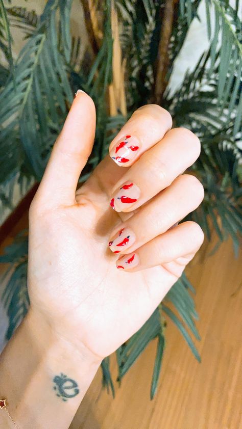 Spicy Nail Art, Spicy Nails, Nails Paint, Nails Trend, Nail Art Images, Cherry Nails, Nails 2020, Hot Spicy, Gradient Nails