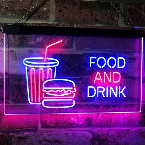 Neon Food, Cutout Art, Fruit Displays, Vip Room, Balloon Crafts, Personalized Engraved Gifts, Food Truck Design, Food Logo, Store Window