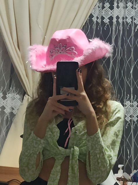 Fuzzy Cowboy Hat, Anna Margaret, Fairy Look, Club Look, Cowboy Hat, Cowboy Hats, Cowboy, Halloween, Hats