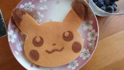 Pikachu Pancake, Pancakes Designs, Pancake Designs, Pancake Art, Diy Things, Fun Foods, Kawaii Food, Baby Food, Aesthetic Food